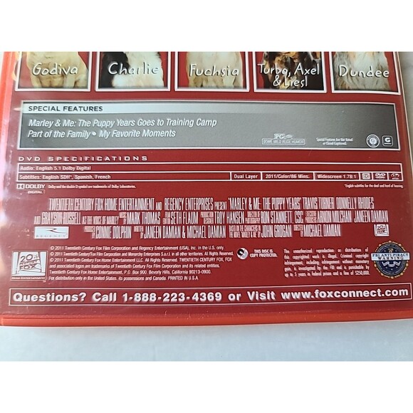 Marley and Me: the Puppy Years (DVD, 2011) - Picture 10 of 10